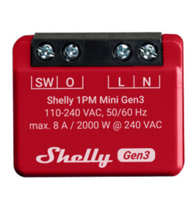 Shelly 1PM Mini Gen3 Controller, WiFi/Bluetooth