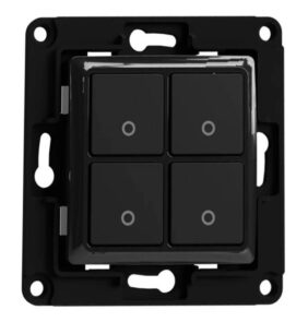 Shelly wall switch 4 button (Black)