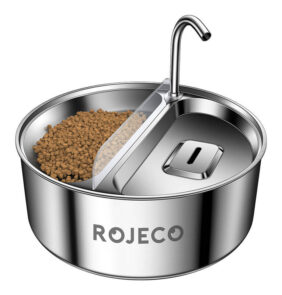 2 σε 1 ποτίστρα γάτας + μπολ 3.2l Rojeco