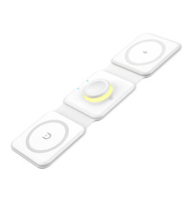 Magnetic wireless charger, Essager, EWXCX3-NMC02, 3w1, 15W (white)