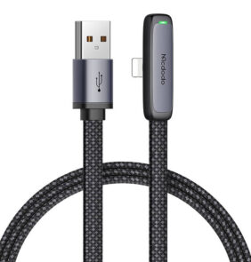 Mcdodo CA-2791 USB to lightning angle cable, 1.8m (black)