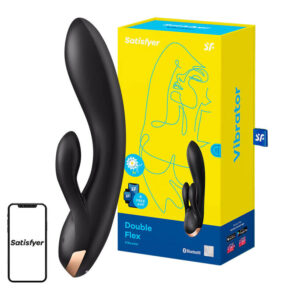 Wibrator-Double Flex Satisfyer Connect App (Black)