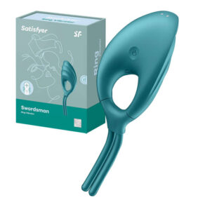 Vibrating ring Satisfyer Swordsman (green)