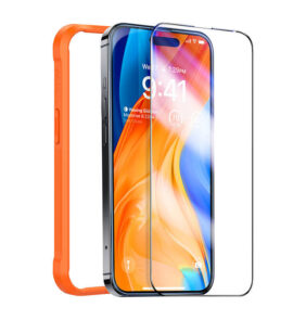 Tempered glass for iPhone 15 Torras InstaII Master