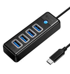Orico HUB USB-C to 4x USB 3.0 5Gbps 0,15m Black