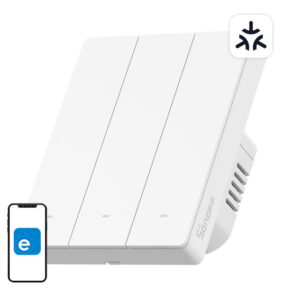 Smart wall switch SONOFF M5-3C-80W Matter (3-channel, to frame)