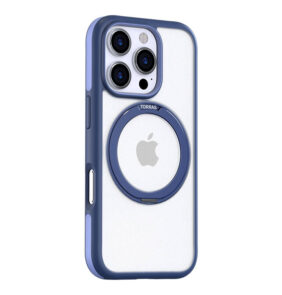Torras phone case Pstand for iPhone 16 Pro (navy blue)