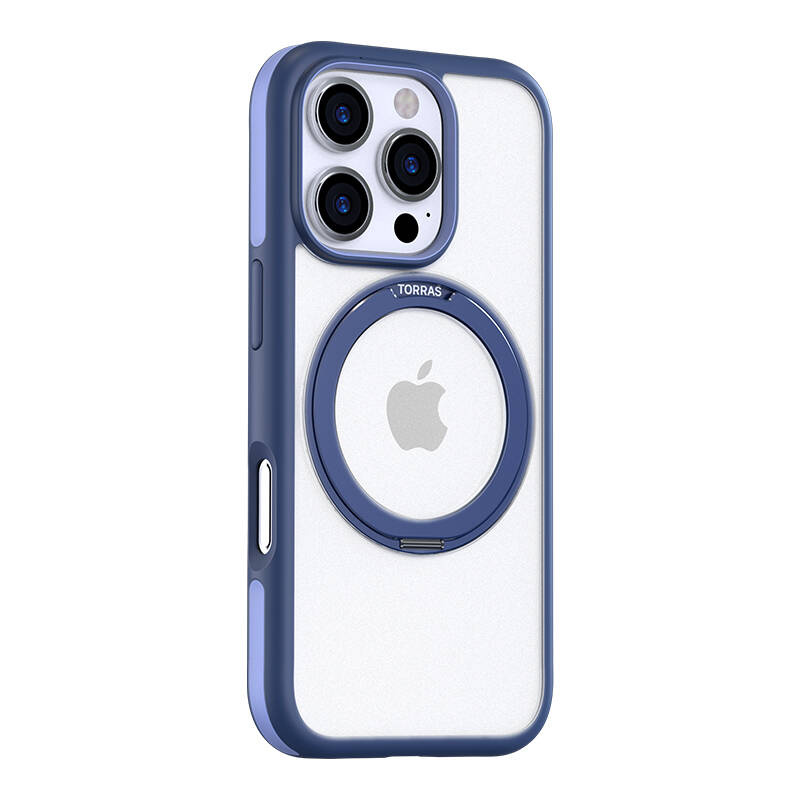 Torras phone case Pstand for iPhone 16 Pro (navy blue)