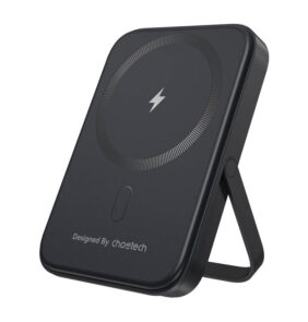 Magnetic Powerbank Choetech B742 5000mAh 20W PD w/ holder (black)
