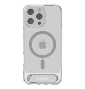 Torras Pstand Series Case for iPhone 16 ProMax (Transparent)