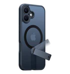 Torras Pstand Spin Case for iPhone 16 (Black)