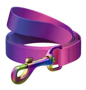 Nylon dog leash WAUDOG gradient, w. 20 mm, lgth. 122cm, purple