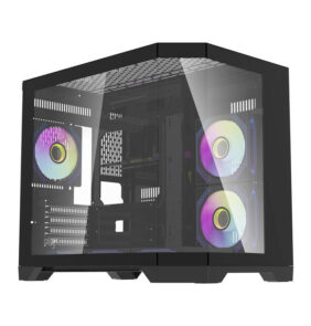 Darkflash Computer Case FT418 + 6 aRGB fans (black)
