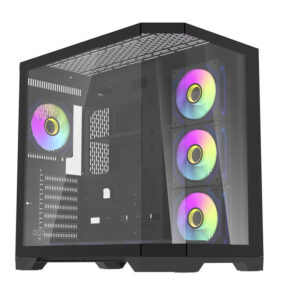 Darkflash Computer Case FT418 PRO + 7 aRGB fans (black)