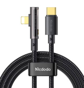 USB-C to Lightning 90-degree Cable McDodo CA-3390 36W 1.2m (black)