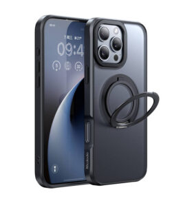 McDodo PC-4933 MagSafe  Case for iPhone 16 Pro Max with stand (black)
