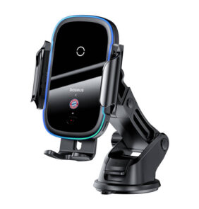 Holder with charger 15W (black) Bayern Edition