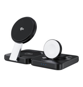 Folding Three in One Wireless Fast Charging Stand Choetech Qi2