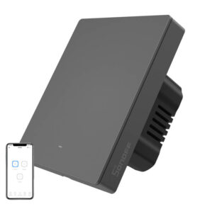 Smart WiFi wall switch SONOFF M5-1C-80 graphite