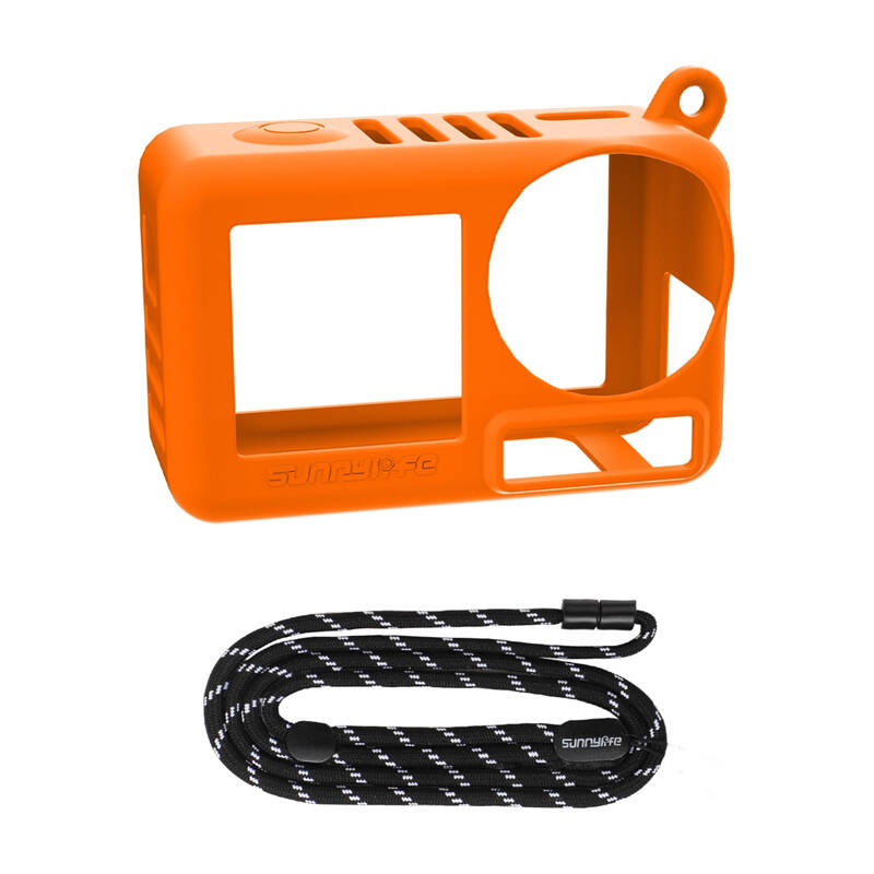 Sunnylife Silicone Cover & Strap OA5-BHT885-C for OSMO ACTION 5 PRO (orange)