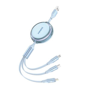 Retractable Cable X113 1.1M Blue