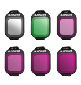 Sunnylife 6pcs Lens MCUV, CPL, ND8, ND16, ND32, ND64 for Flip
