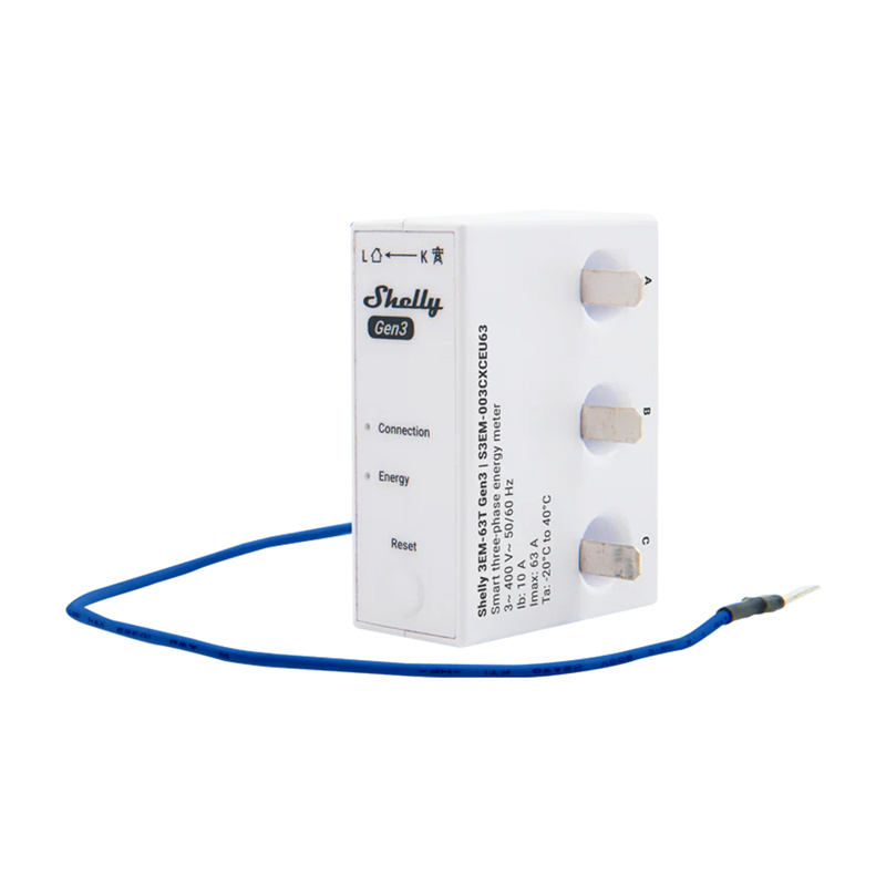 1/3-channel energy meter WiFi Shelly 3EM-63W Gen3 (wired model)