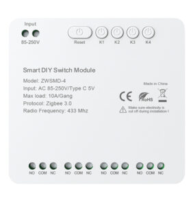 Avatto ZWSMMD-4-250V ZigBee Switch 4CH Dry Contact