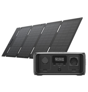 Bundle: Power Station EcoFlow RIVER 3 UPS + Solar Panel 45W USB-C