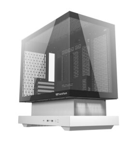 DarkFlash Computer Case F1 White with 6 ARGB fans