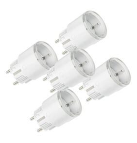 Set of 5 Shelly Plug S MTR Gen3 Smart Outlet (Black)