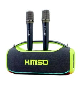 Ασύρματο ηχείο Bluetooth με 2 μικρόφωνα Karaoke - KMS-807 Pro - 813782 - Green