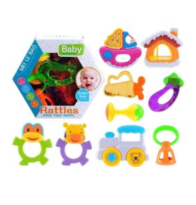Σετ βρεφικές κουδουνίστρες & μασητικά - TG8364A - 9pcs - 917390