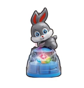 Περιστρεφόμενο παιχνίδι Rabbit με φωτισμό - 2203F - 917488