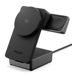 SPIGEN EF323MQ ESSENTIAL 3IN1 MAGNETIC MAGSAFE WIRELESS CHARGER 25W QI2.2 BLACK