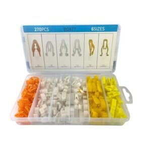 Σετ συνδετήρες αυτοκινήτου 6 τύπων - 1806202 - 270pcs - 180978