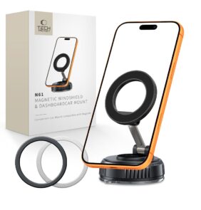 TECH-PROTECT N61 MAGNETIC MAGSAFE WINDSHIELD & DASHBOARD CAR MOUNT BLACK