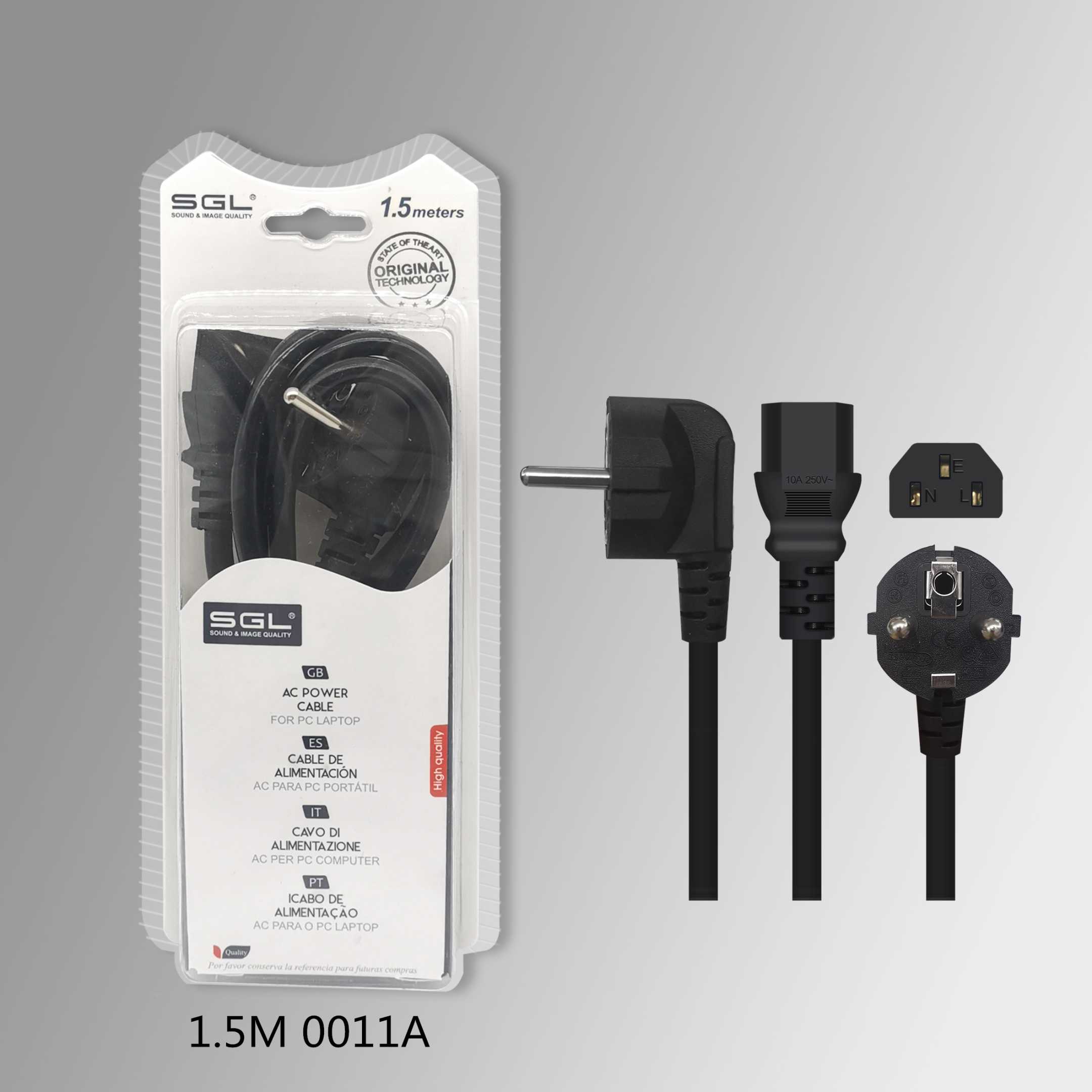 Καλώδιο τροφοδοσίας AC - Power Cable - 1.5m - 0011A - 199947 - Image 2