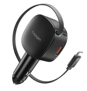 SPIGEN EV603BT ESSENTAIL CAR CHARGER 60W BLACK