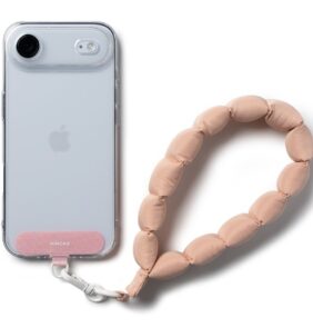 RINGKE HOLDER & PUFFER HAND STRAP FLORAL PINK