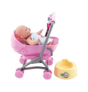 Παιδικό καροτσάκι mini με κούκλα - 0812-158 - 917425