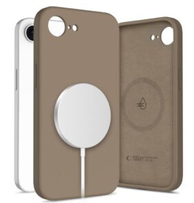 TECH-PROTECT SILICONE MAGSAFE IPHONE 16E / 17E CHOCOLATE BROWN