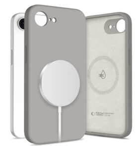 TECH-PROTECT SILICONE MAGSAFE IPHONE 16E / 17E STONE GREY