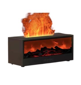 Υγραντήρας χώρου με εφέ φλόγας - 626286 - Black