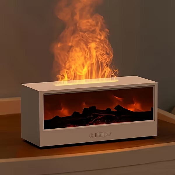 Υγραντήρας χώρου με εφέ φλόγας - 626286 - White - Image 2