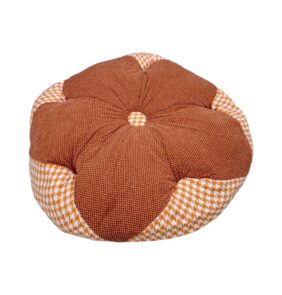 Μαξιλάρι καρέκλας Πουφ - 50cm - 720186 - Dark Brown/Orange