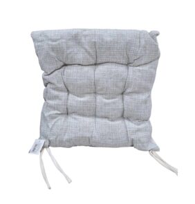 Μαξιλάρι καρέκλας διπλής όψης - 40x40cm - 720190 - White/Grey
