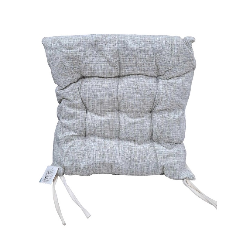 Μαξιλάρι καρέκλας διπλής όψης - 40x40cm - 720190 - White/Grey