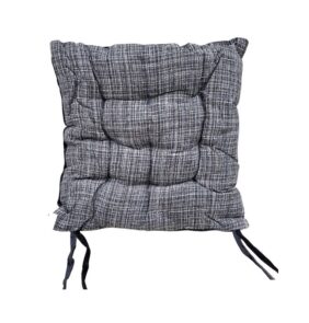Μαξιλάρι καρέκλας διπλής όψης - 40x40cm - 720190 - Black/Grey