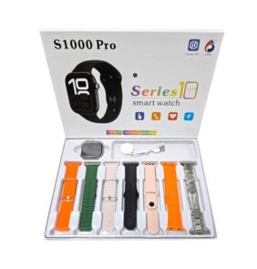 Σετ Smartwatch με 7 λουράκια - S1000 Pro - 814147 - Orange